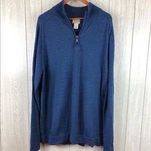 L.L. Bean | Sweater Half Zip Cotton Cashmere